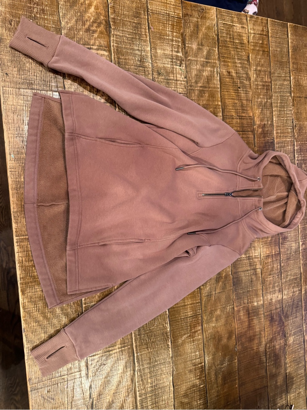 Avia Dusty Brown Hooded Puffer Jacket